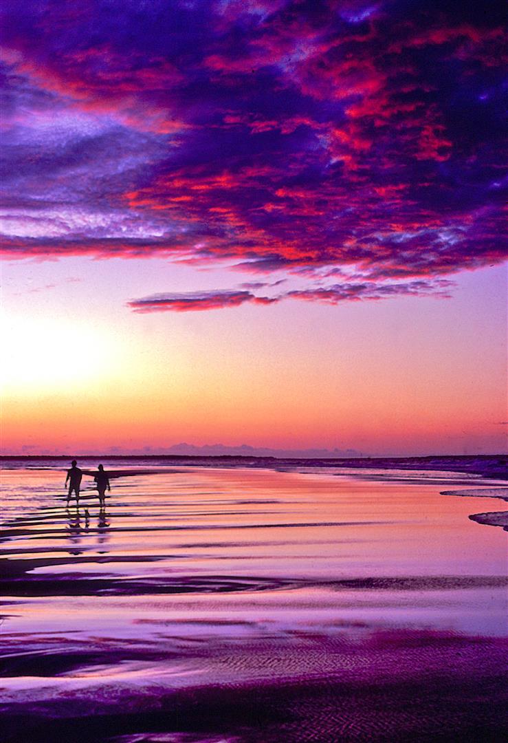 Walking on sunset, Amity Beach, 2005