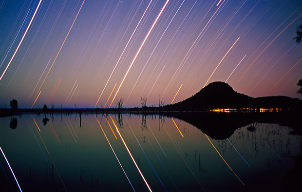 Star Trails, Lake Nuga Nuga National Park.