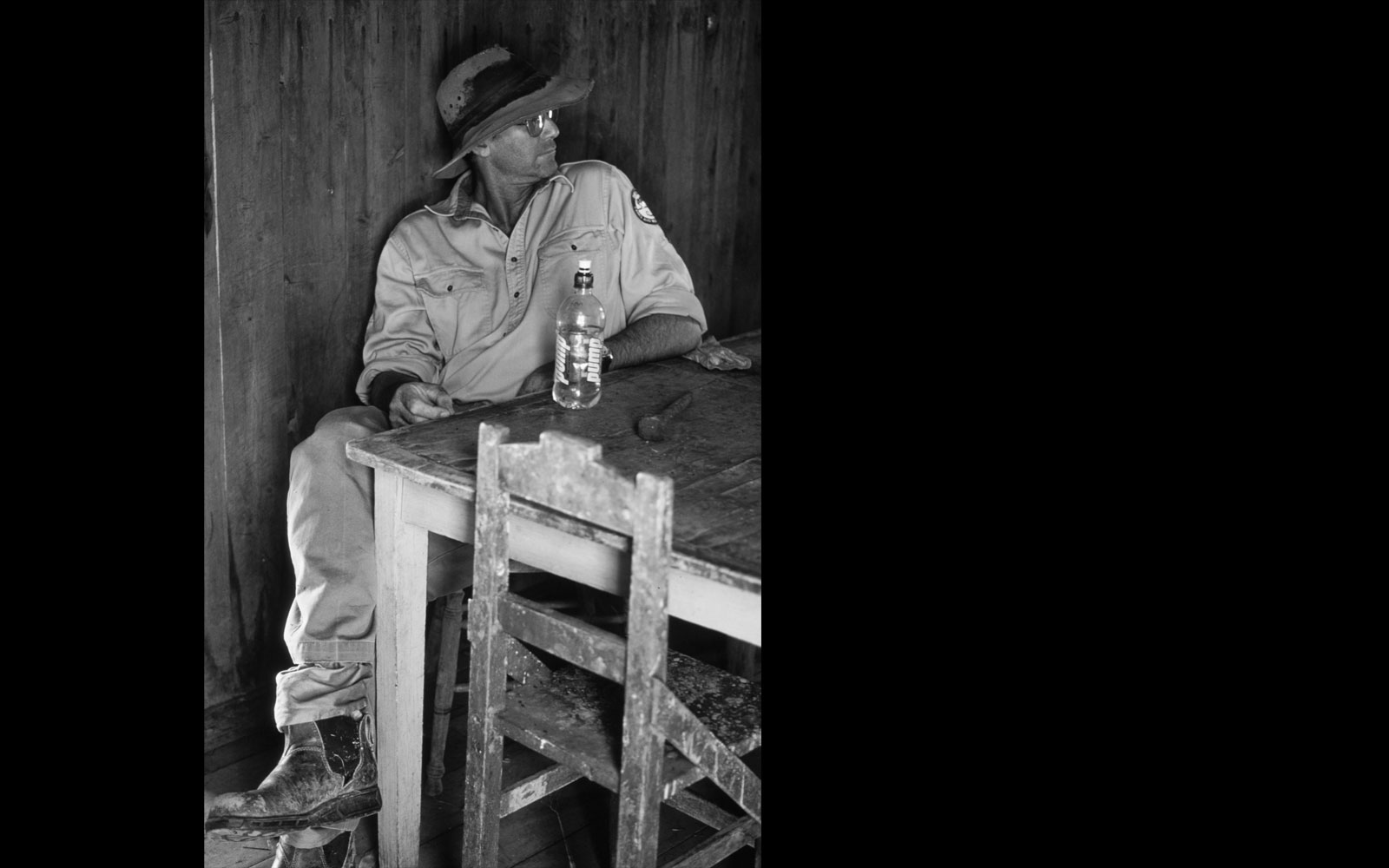 Trent Vincent, Senior Ranger, old tin hut, Lonesome National Park