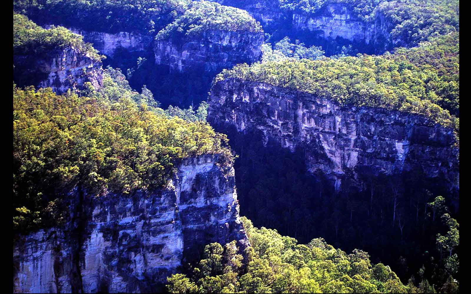 The narrow side-gorges of Carnarvon Gorge